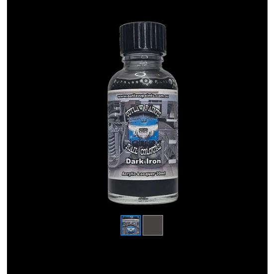 Acrylic Lacquer Paint - Pearls & Effects Colour Dark Iron (30ml)