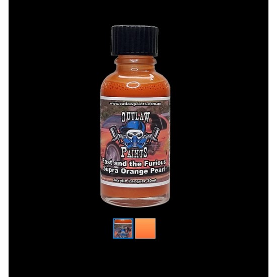 Acrylic Lacquer Paint - Pearls & Effects Colour Fast & Furious Supra Orange Pearl (30ml)