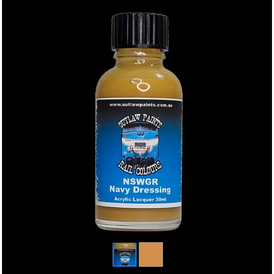 Acrylic Lacquer Paint - Solid Colour NSWGR Navy Dressing (30ml)