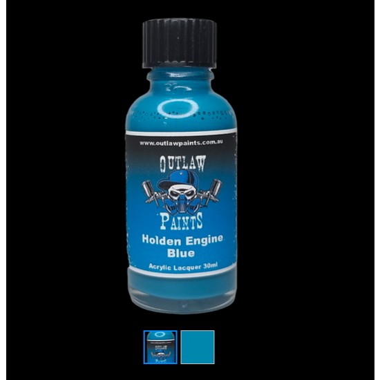 Acrylic Lacquer Paint - Holden Engine Blue (30ml)