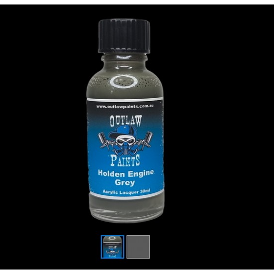 Acrylic Lacquer Paint - Holden Engine Grey (30ml)