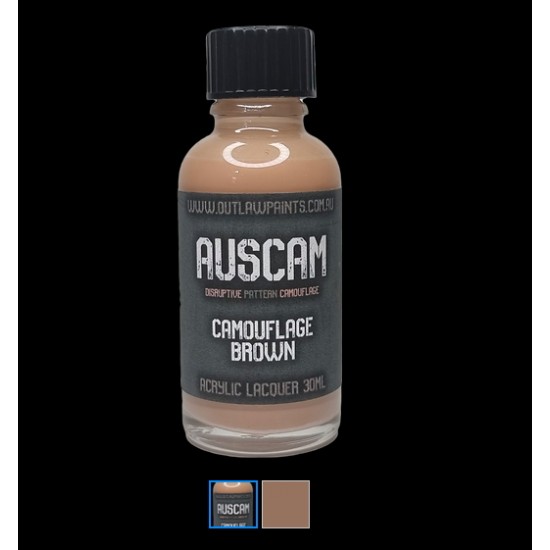 Acrylic Lacquer Paint - AUSCAM Camouflage Brown (30ml)