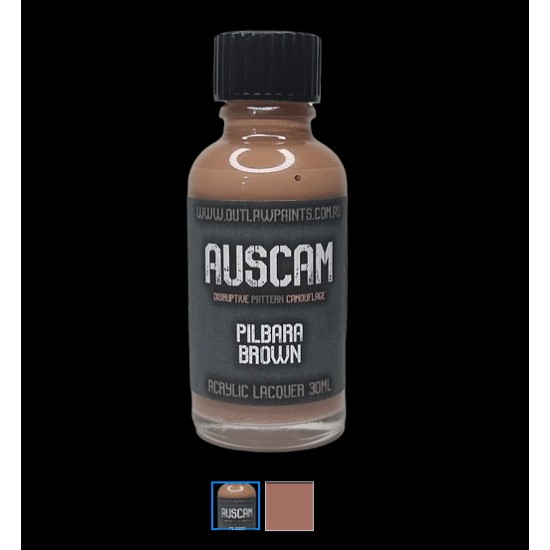 Acrylic Lacquer Paint - AUSCAM Pilbara Brown (30ml)