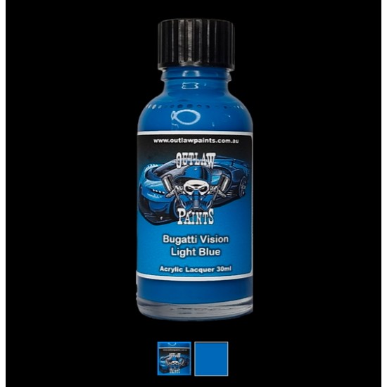 Acrylic Lacquer Paint - Bugatti Vision Light Blue (30ml)