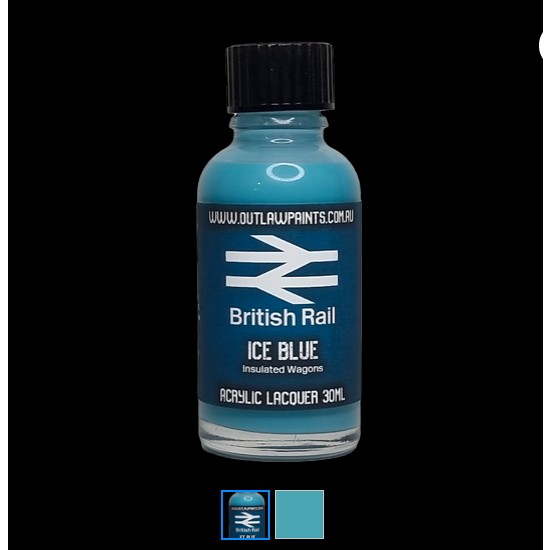 Acrylic Lacquer Paint - Ice Blue Insulated Wagons (30ml)