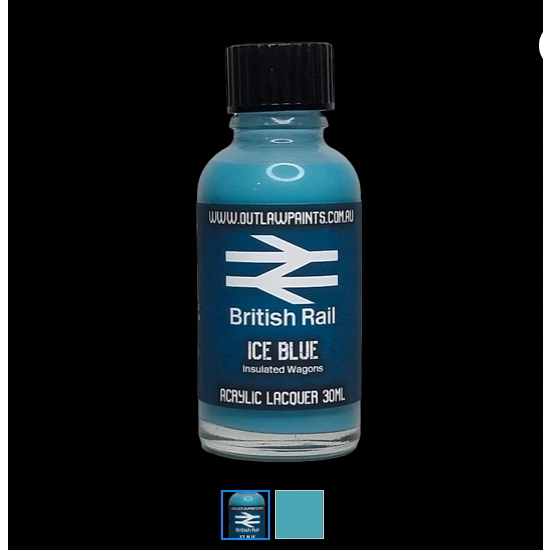 Acrylic Lacquer Paint - Ice Blue Insulated Wagons (30ml)