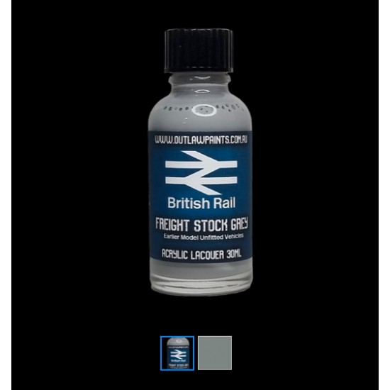 Acrylic Lacquer Paint - British Rail Freight Stock Grey Early Model (30ml)