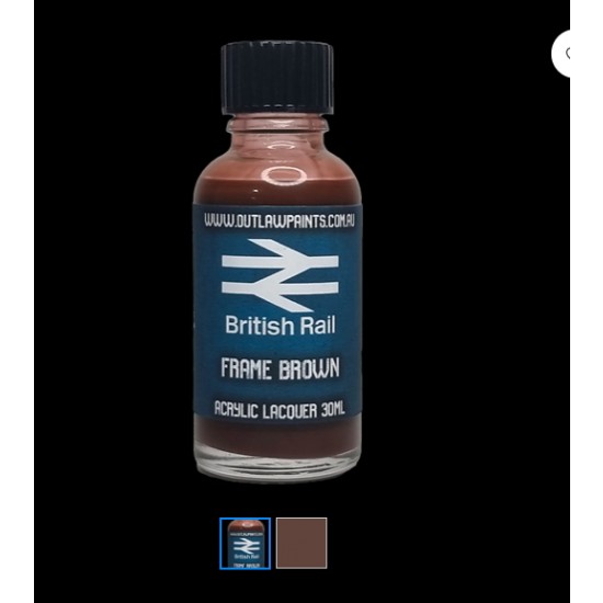 Acrylic Lacquer Paint - British Rail Frame Brown (30ml)