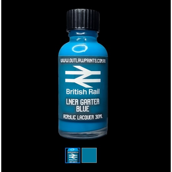 Acrylic Lacquer Paint - Solid Colour LNER Grater Blue (30ml)