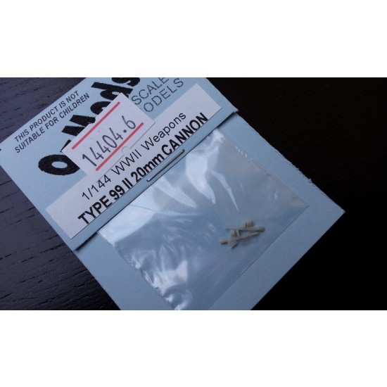 1/144 TYPE 99 II 20mm (Japanese) Cannon (2 per pack)