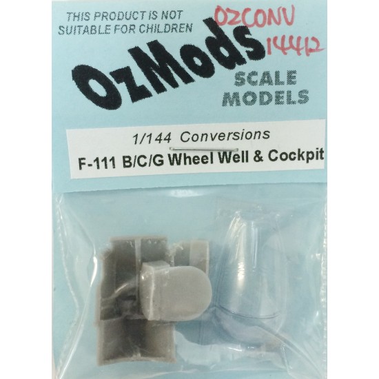 1/144 F-111B/C/G W/Wells, Cockpit, Vac canopy (for Arii kit)