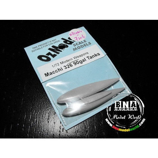 1/72 RAAF Macchi MB326H 90 Gallon Tip Tanks for Supermodel/Aeroclub kits