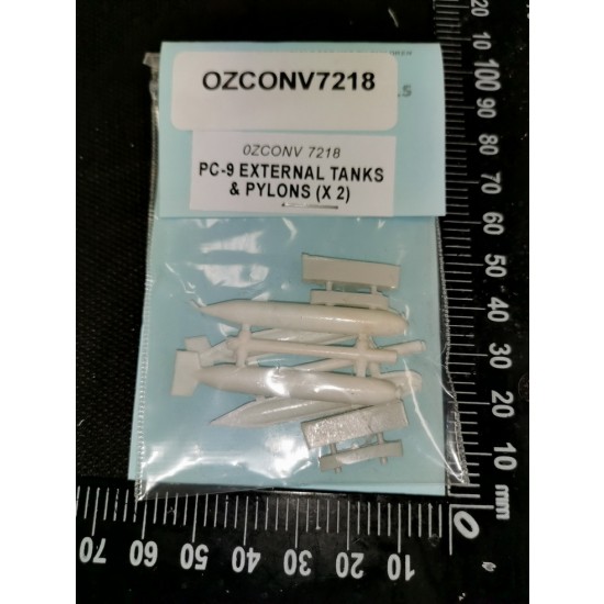 1/72 Pilatus PC-9 Wing Tanks & Pylons (2pcs, injection moulded, resin)