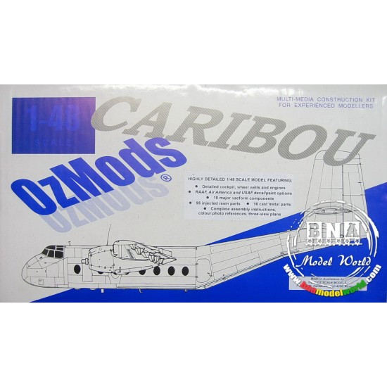 1/48 DHC-4 Caribou (Vacform parts, Resin parts, Metal parts, Decals)