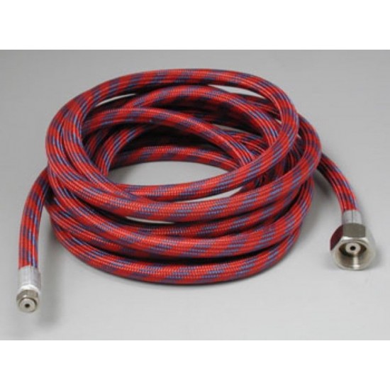 thumbnail image 2 of 3-Meter Nylon Braided Air Hose For Airbrush Compressor - 1/8" BSP Fittings, Flexible 2 of 5