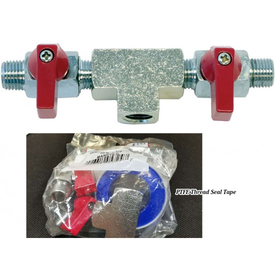2 Outlet Manifold with 1/4 inch NPT Fittings