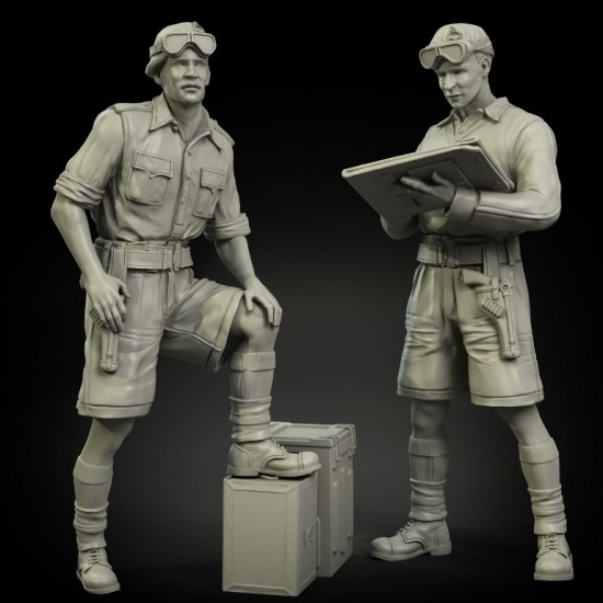 1/35 British RAC officers North Africa set (2 figures)