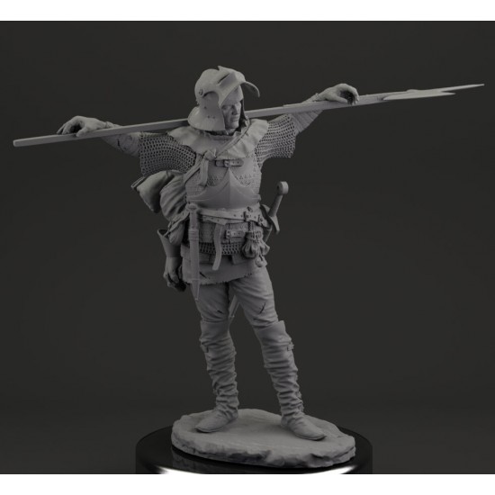 75mm Foot Soldier At Rest Mid 15th Century