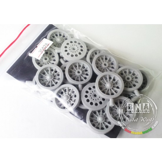 1/35 Late "Spider" Wheels for WWII Soviet T-34/54 Tanks (10pcs)