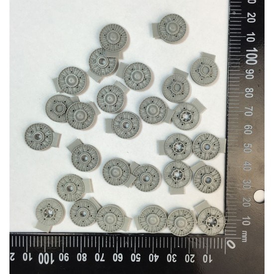 1/35 Road Wheels for WWII Soviet JS-1/JS-2/JS-3/JSU-152 kit (14pcs)