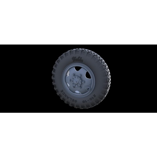 1/35 WWII SdKfz.232 Road Wheels (Early Pattern)