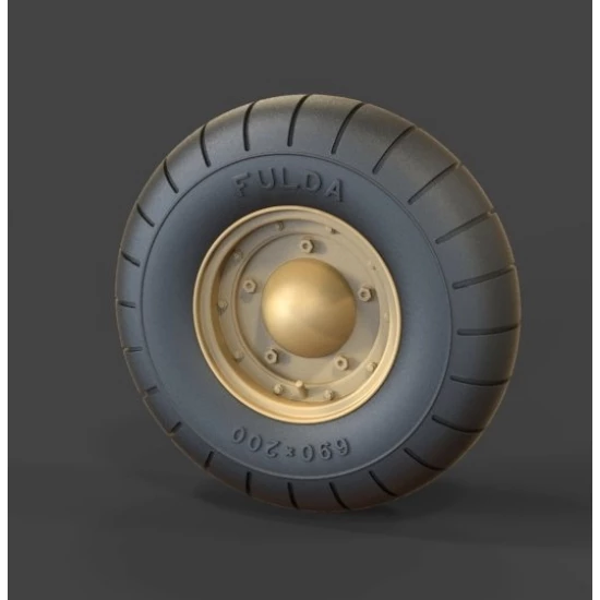 1/35 Volkswagen Kubelwagen Balloon Road Wheels (Dunlop)