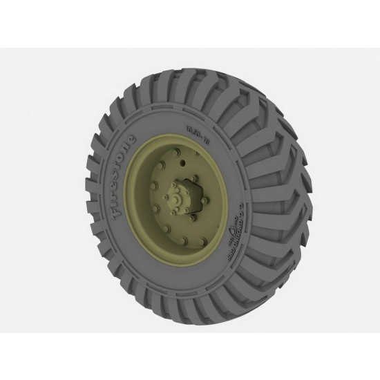 1/35 British Humber Mk.I Road Wheels Set (Firestone Pattern)
