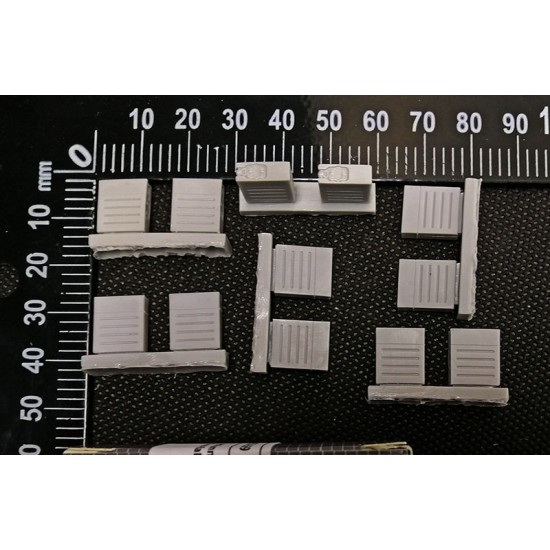 1/35 Metal Ammo Boxes for 37mm Flak37 (12pcs)