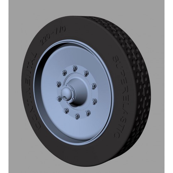 1/35 SdKfz 8 Solid Rubber Wheels