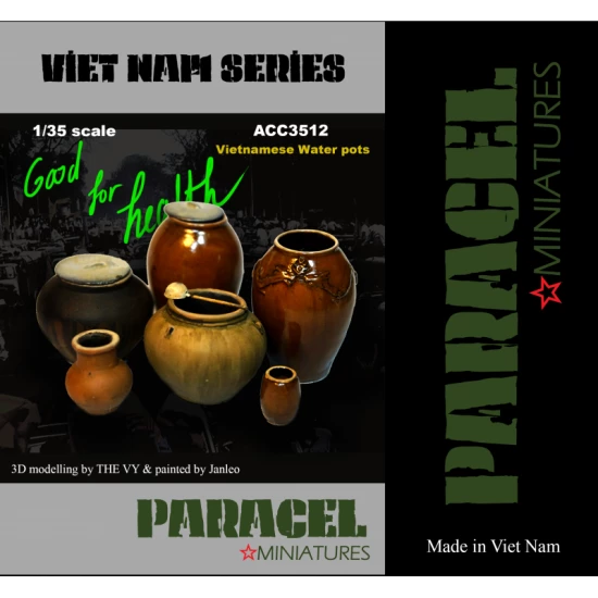 1/35 Vietnamese Water Pots (6pcs in different size)