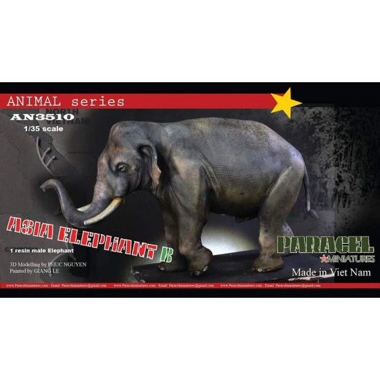 1/35 Asian Elephant Ver. B (resin male Elephant)