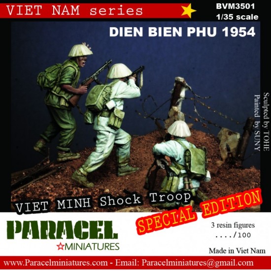 1/35 Viet Minh Shock Troop, Dien Bien Phu 1954 (3 figures) [Special Edition]