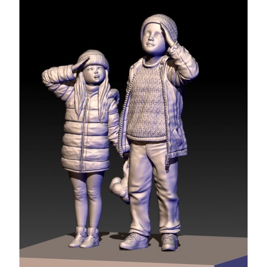 1/35 Children of Peace - Kids Salute, Eastern Europe (2 figures)
