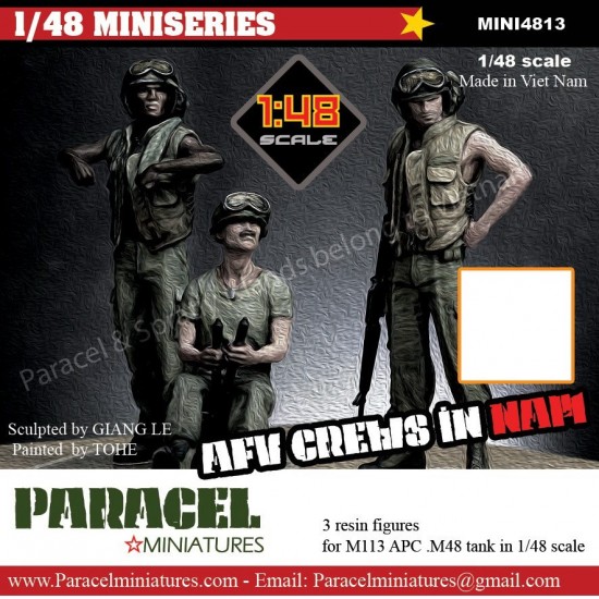 1/48 Vietnam War US AFV Crews (3 figures)