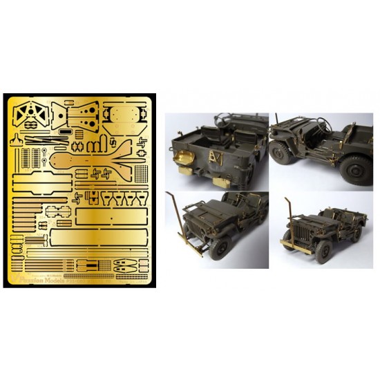 1/35 US Willys MB Jeep Photo-Etched Set [Revised Version] for Tamiya kit