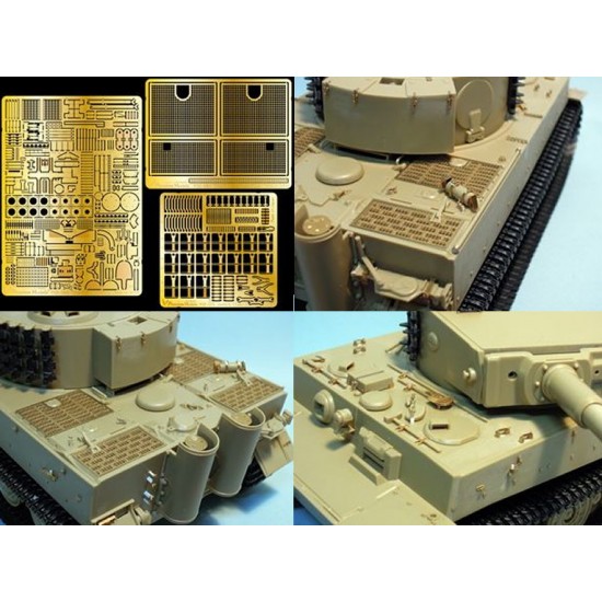 1/35 German Tiger I Mid./Late Version Photo-Etched Set for Tamiya kit (3 PE sheets)