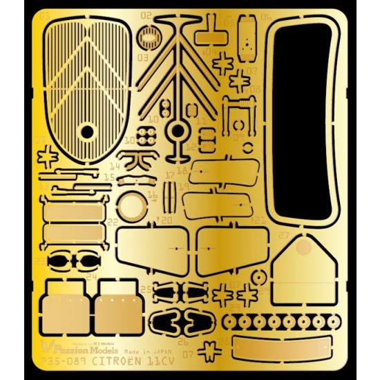1/35 Citroen 11CV Photo-Etched Set for Tamiya kit