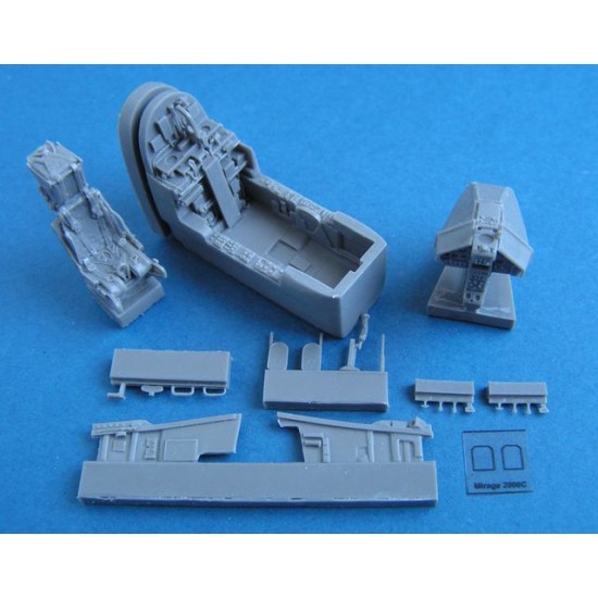 1/48 Dassault Mirage 2000C Cockpit Set for Heller/Eduard kit
