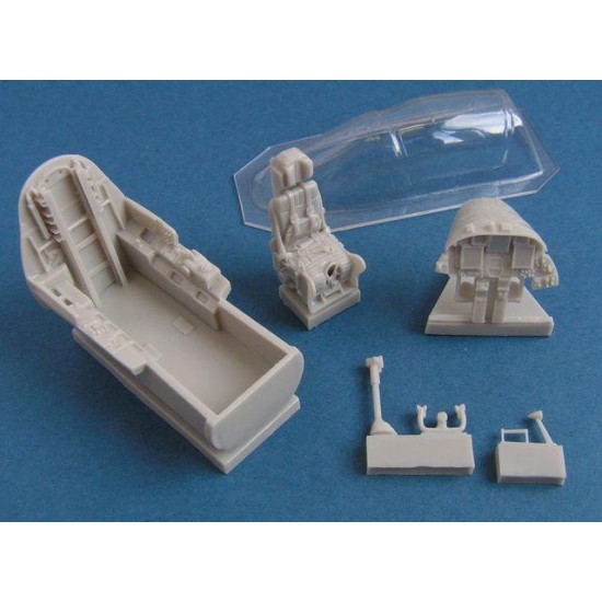 1/48 U2-S Cockpit Set with Vacu-formed Canopy for Italeri/Academy kit 