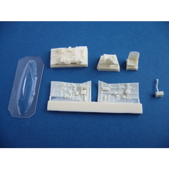 1/72 Nakajima Ki-84 Hayate (Frank) Cockpit with Vacu Canopy for Hasegawa kit