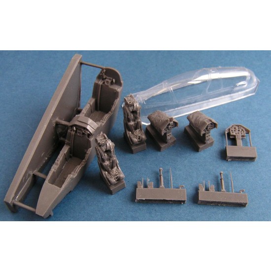 1/72 Dassault-Dornier Alpha Jet E Cockpit + Vacu Canopy for Airfix/Heller kit