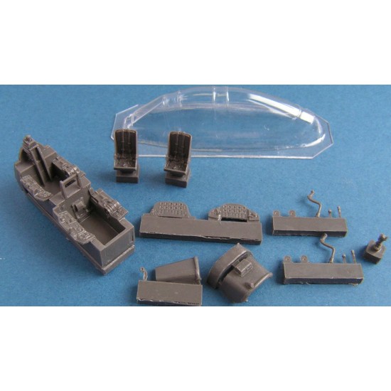 1/72 North-American T-28 Trojan Cockpit + Vacu Canopy for Heller kit