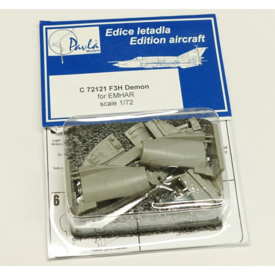 1/72 McDonnell F3H Demon Cockpit Set + Vacu-formed Canopy for Emhar kits