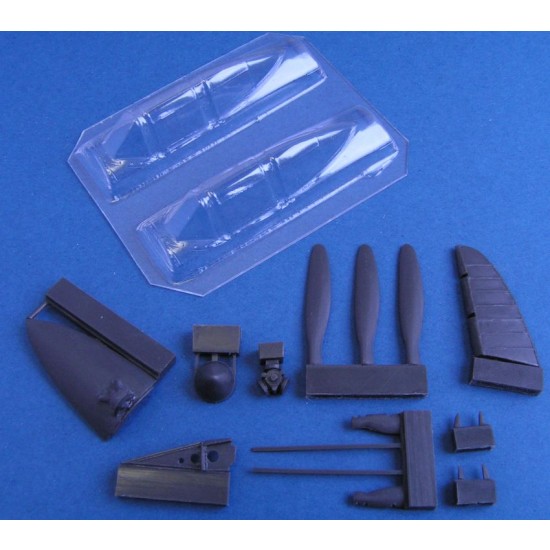 1/48 Macchi Mc.200 Saetta I Serie Upgrade Set + Vacu Canopy + Decal for Italeri kit