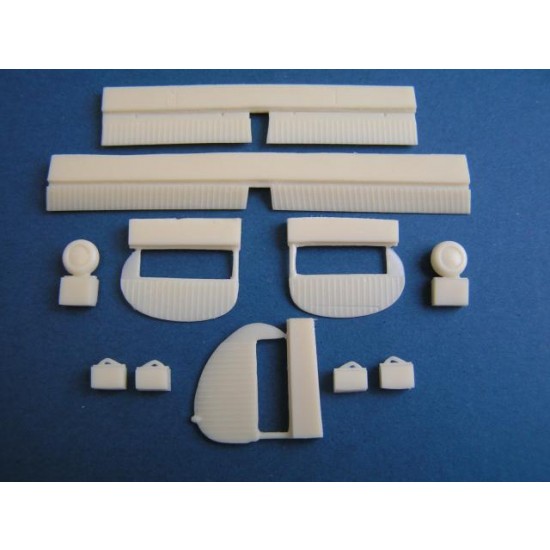 1/72 Cessna O-1E/F Bird Dog (Control Surfaces and Wheel) for Airfix kit