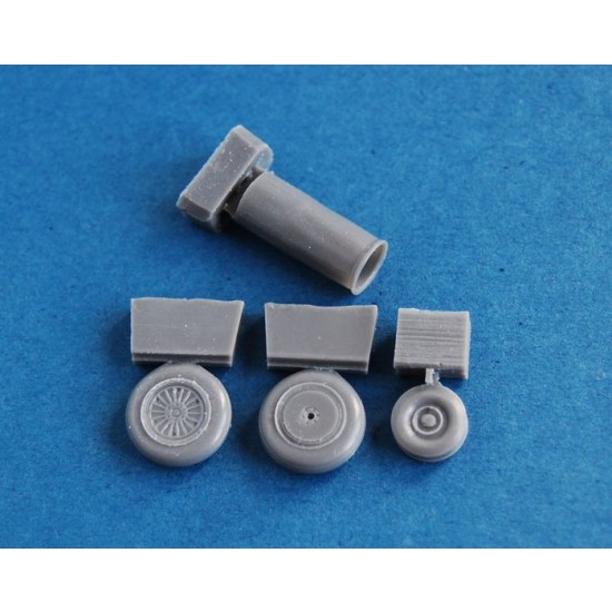 1/72 de Havilland Vampire Mk.6 Wheels + Jet Pipe for A-model kit