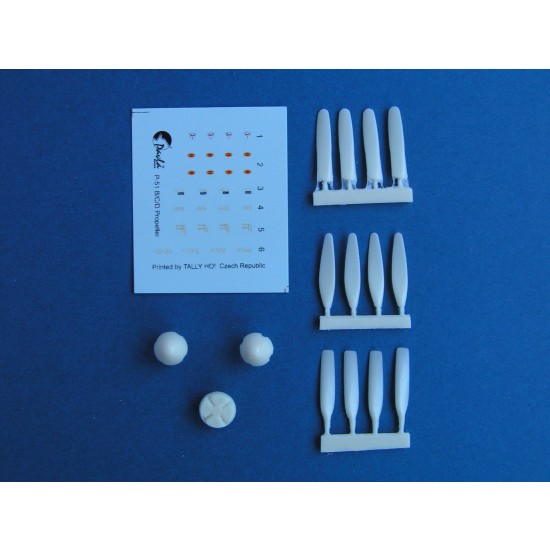 1/72 North-American P-51D &P-51K Mustang Upgrade Propellers with Decals