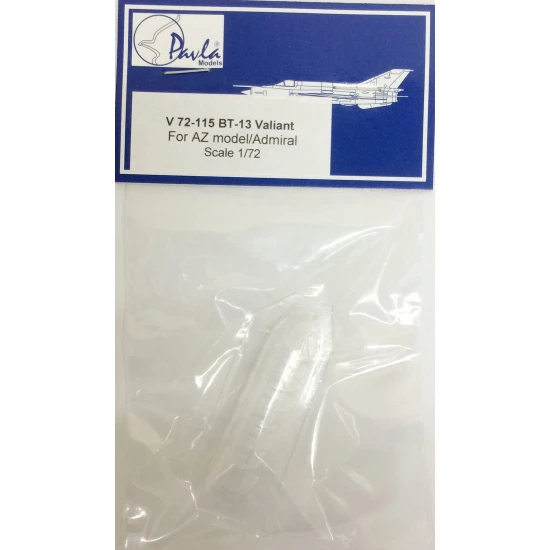 1/72 Vultee BT-13 Valiant Vacu-formed Canopy for AZ Model/Admiral kit (1pc)