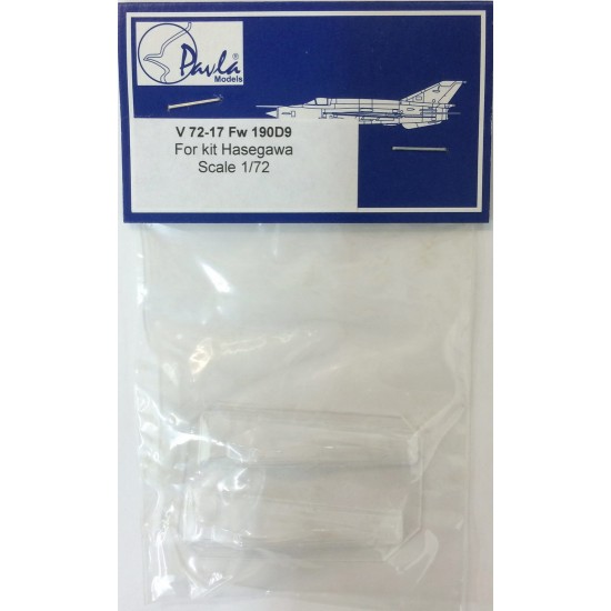 1/72 Focke-Wulf Fw 190D-9 (Twin Bubble) Vacu-Formed Canopy for Academy, Hasegawa kit