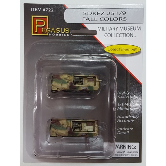 1/144 SdKfz. 251/9 Fall Colours #123 #125 (2 kits)